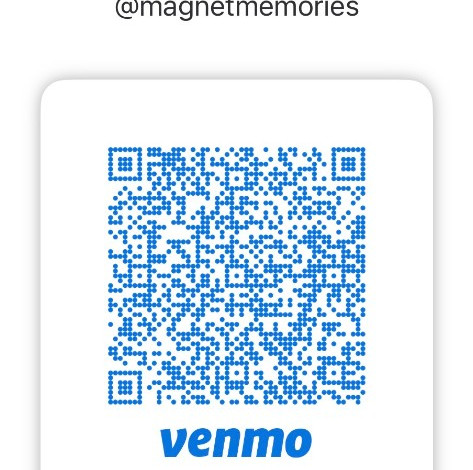 Venmo QR code for Magnet Memories @magnetmemories