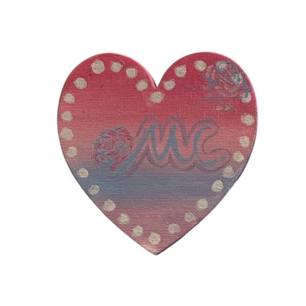 Custom Initials Painted Magnet - 4"x4"