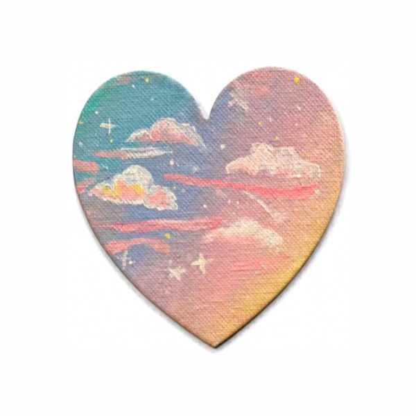Pastel Skies Painted Magnet - 4"x4"